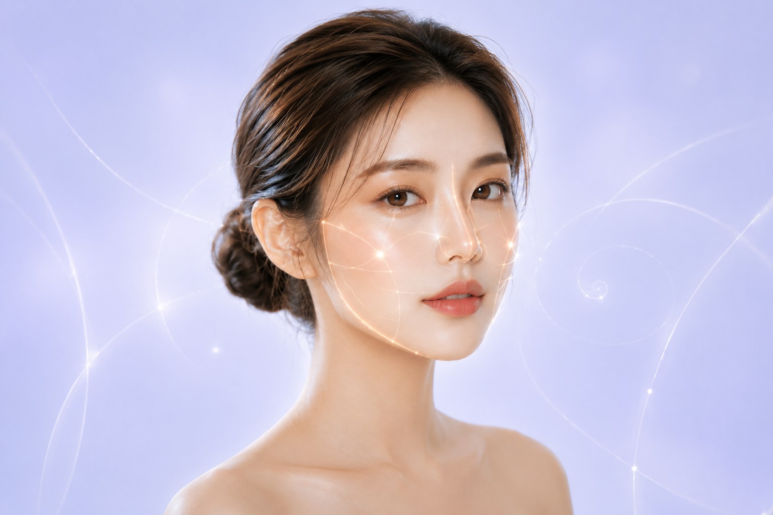 中面部三件套臉部美學示意