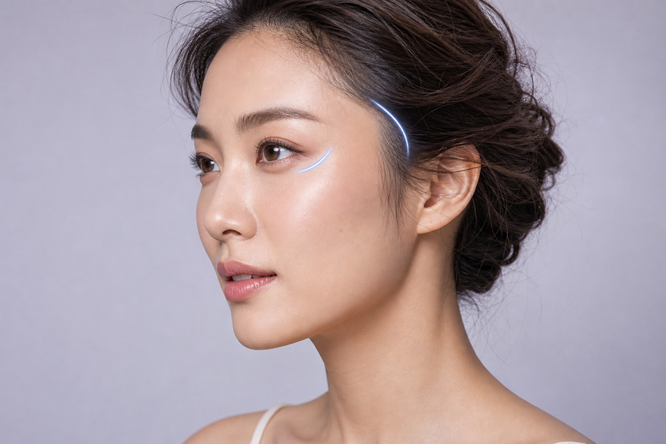 中面部外輪廓套組臉部美學示意