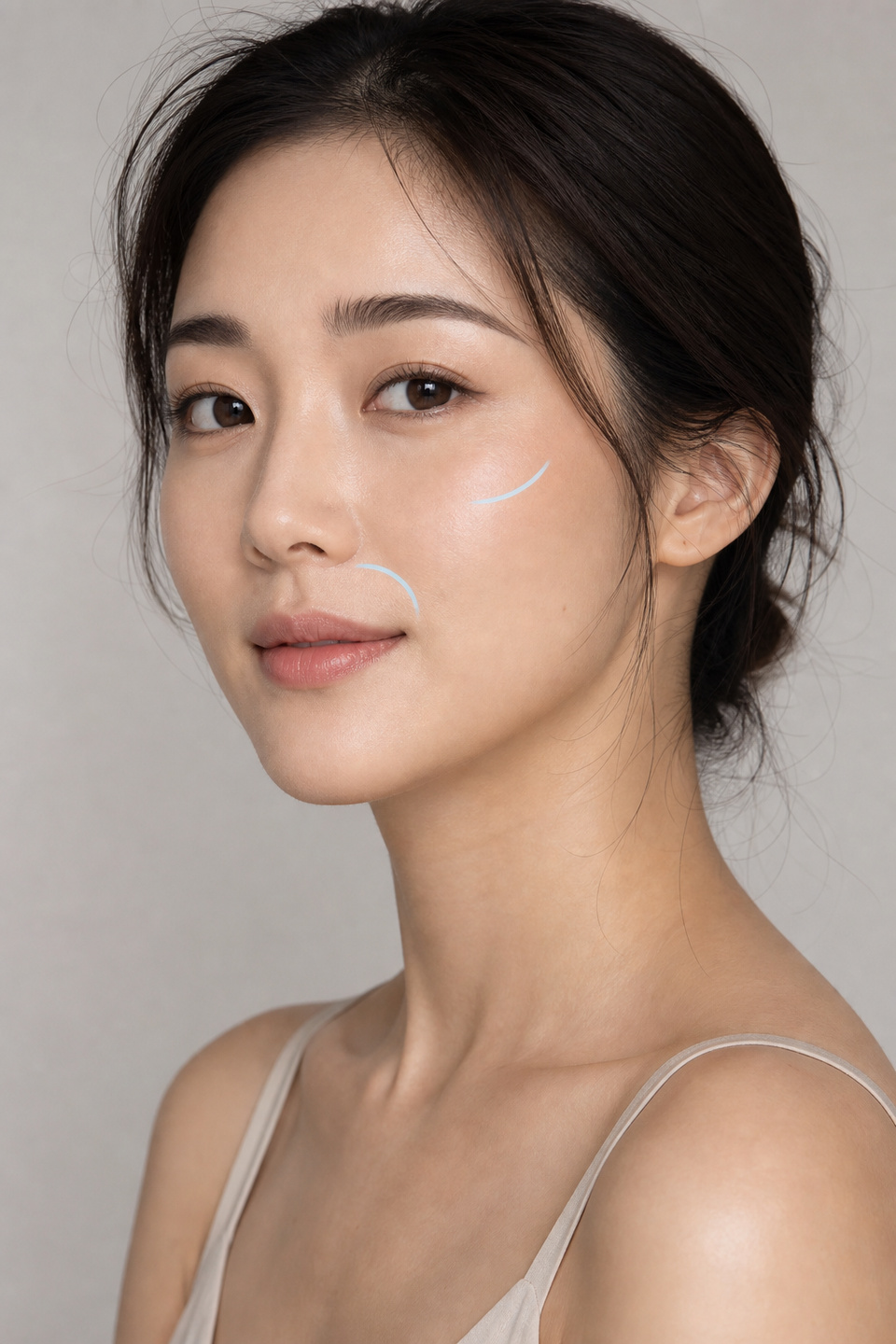 中面部三件套臉部美學示意